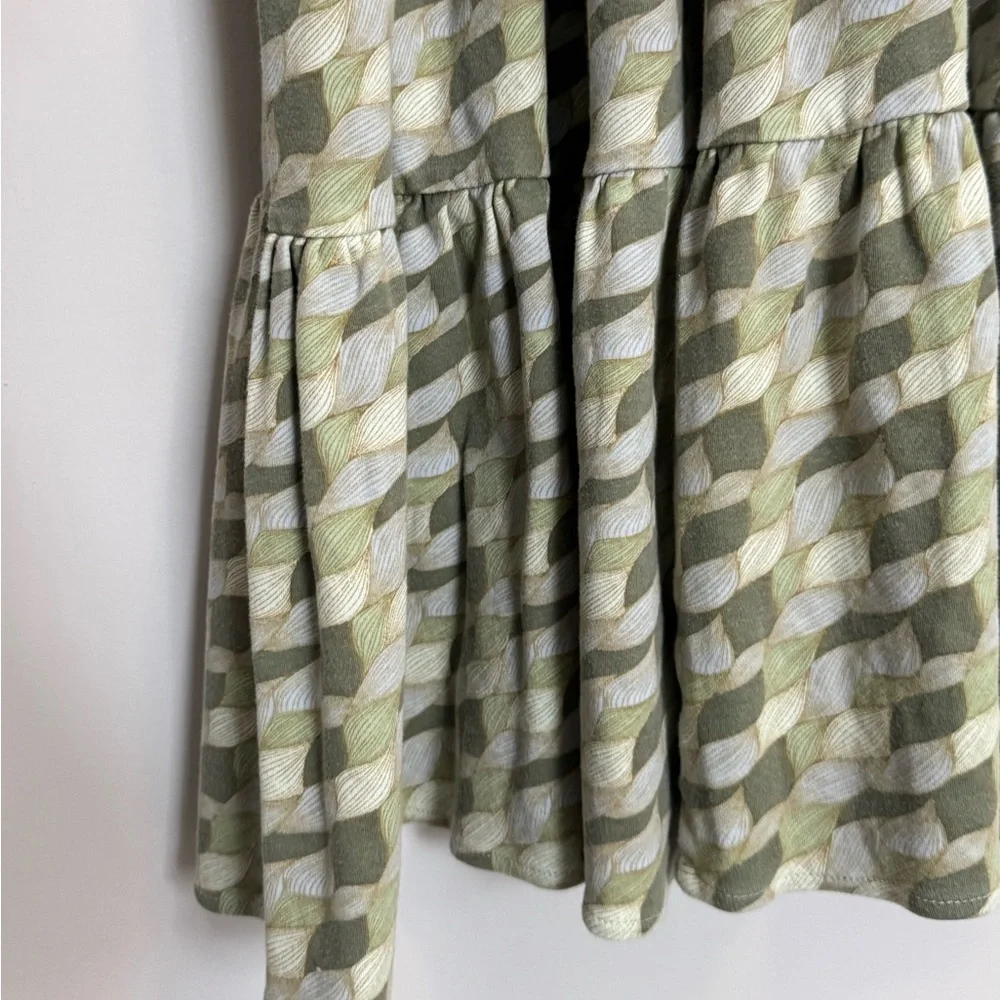 Kate Quinn Women’s Organic Cotton Green Dress Size XL Smocked Pockets Nature - Picture 4 of 8